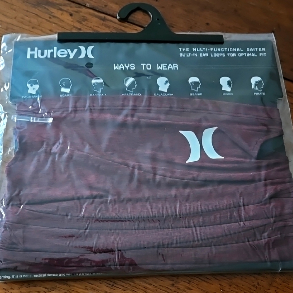 Hurley Gaiter with ear loops Burgundy